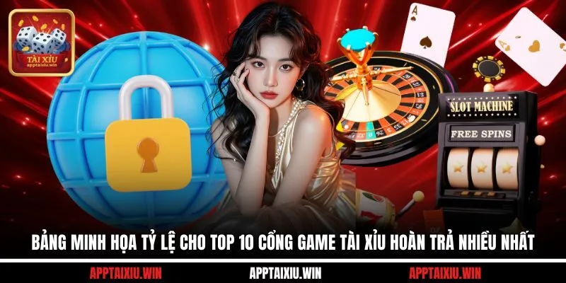 Bảng minh họa tỷ lệ cho top 10 cổng game tài xỉu hoàn trả nhiều nhất